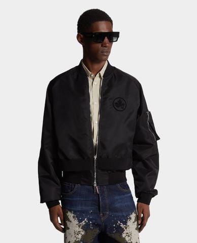  DSQUARED2 - Áo khoác bomber nam tay dài thời trang 