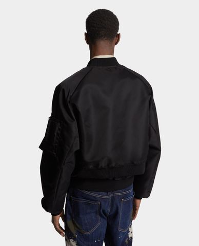  DSQUARED2 - Áo khoác bomber nam tay dài thời trang 
