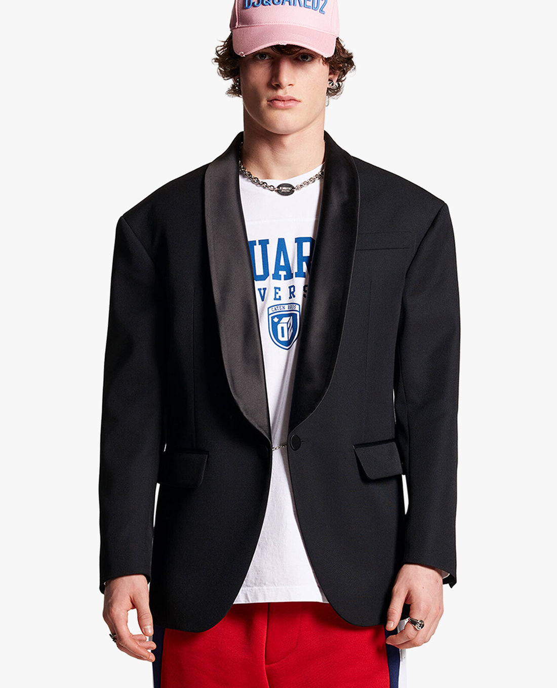 DSQUARED2 - Áo khoác blazer nam phom suông 80'S