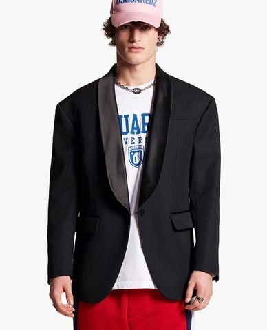  DSQUARED2 - Áo khoác blazer nam phom suông 80'S 