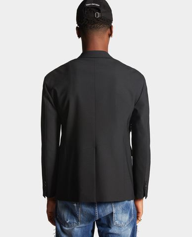  DSQUARED2 - Áo khoác blazer nam phom suông phối zip Diamond 