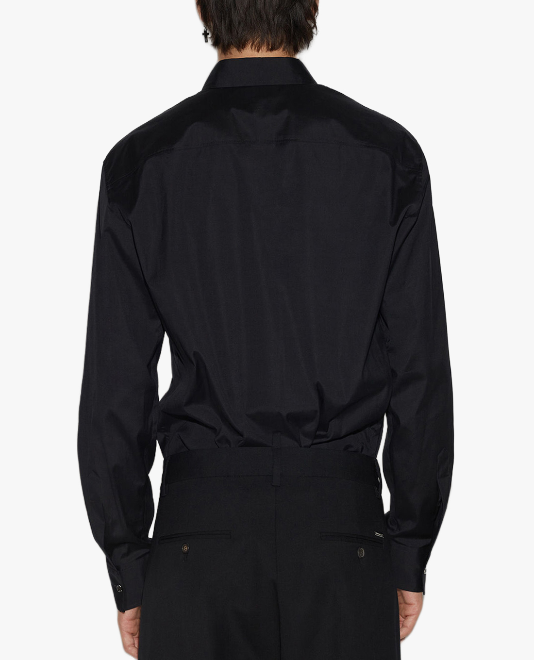 Givenchy Beaded Collar Slim Fit Cotton Shirt  Kicks Galeria
