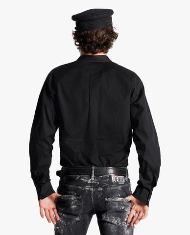  DSQUARED2 - Áo sơ mi nam cổ bẻ tay dài Relaxed Dan 