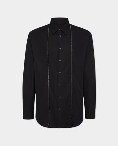  DSQUARED2 - Áo sơ mi nam tay dài phối zip 