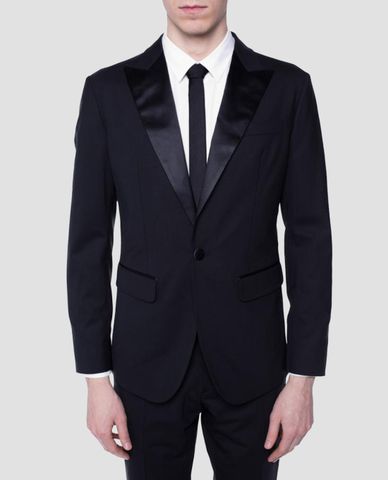  DSQUARED2 - Áo vest nam phối vải phi bóng Wool Suit 