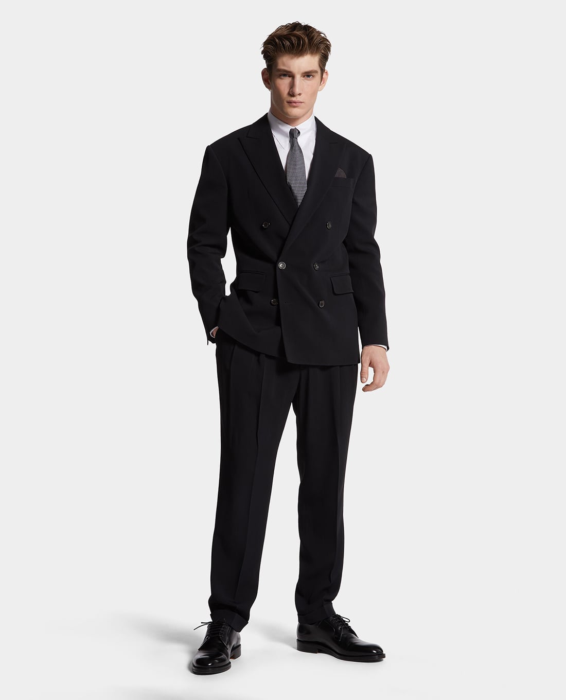 DSQUARED2 - Bộ suit nam cổ V tay dài Casablanca