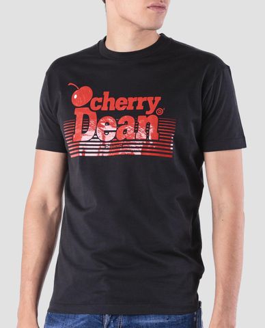  DSQUARED2 - Áo thun nam cổ tròn Cherry Dean 