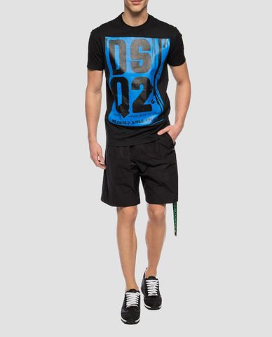  DSQUARED2 - Áo thun nam cổ tròn Pressato 