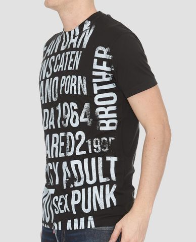  DSQUARED2 - Áo thun nam tay ngắn cổ tròn Printed 