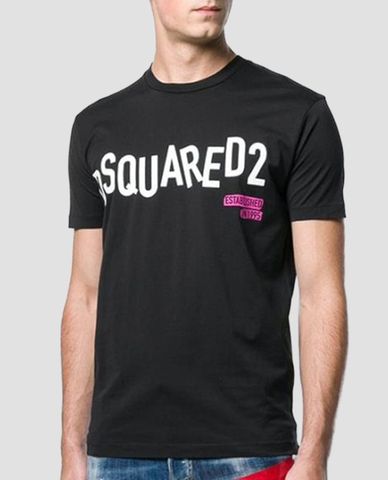  DSQUARED2 - Áo thun nam tay ngắn cổ tròn Cool Fit 