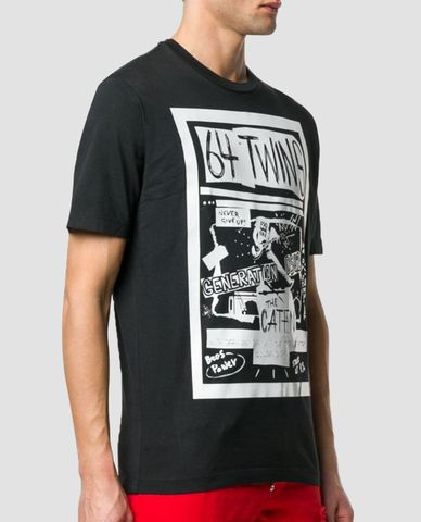  DSQUARED2 - Áo thun nữ ngắn tay cổ tròn 64 Twins 