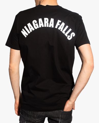  DSQUARED2 - Áo thun nam cổ tròn tay ngắn Niagara Falls 