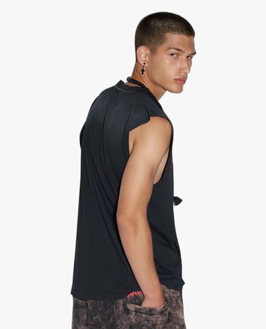  DSQUARED2 - Áo thun nam sát nách D2 Catchthewave Iron 