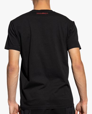  DSQUARED2 - Áo thun nam cổ tròn tay ngắn trẻ trung Cool 