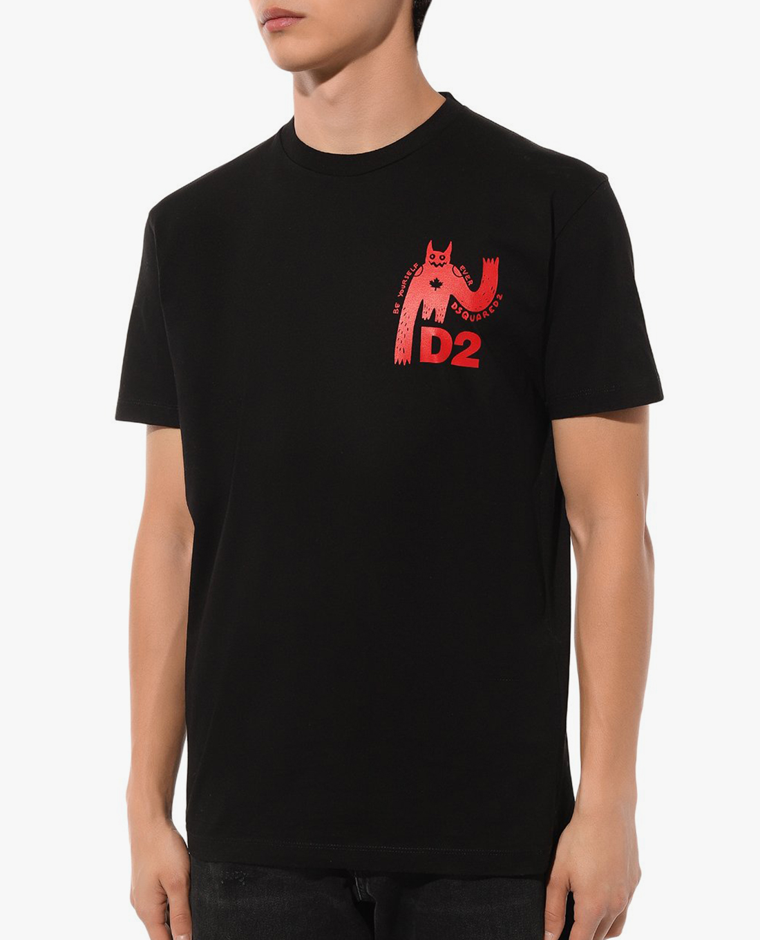 DSQUARED2 - Áo thun nam cổ tròn tay ngắn thời trang