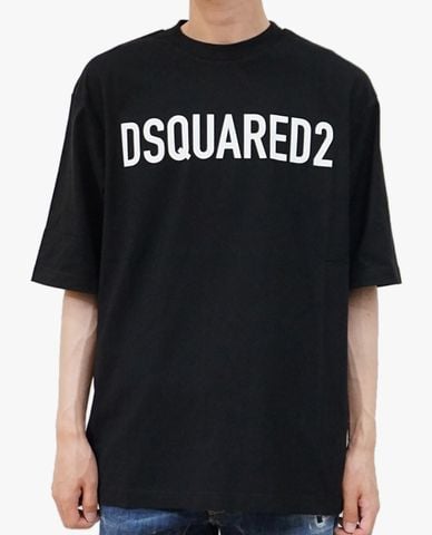  DSQUARED2 - Áo thun nam cổ tròn tay ngắn Eco Dyed Loose 