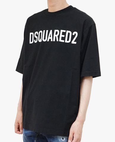  DSQUARED2 - Áo thun nam cổ tròn tay ngắn Eco Dyed Loose 
