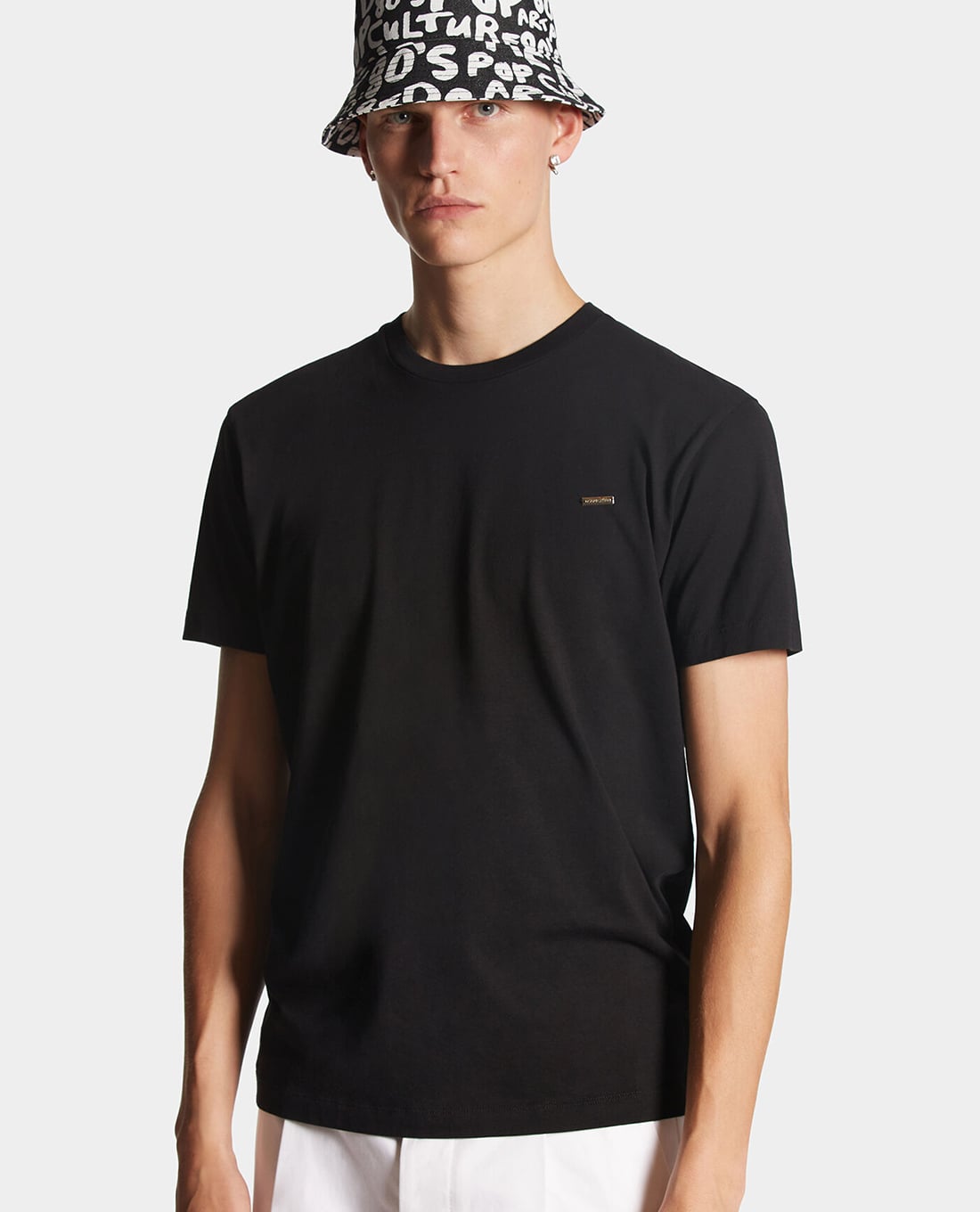 DSQUARED2 - Áo thun nam tay ngắn phối kim loại tinh tế