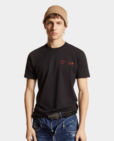  DSQUARED2 - Áo thun nam cổ tròn tay ngắn Pond House 