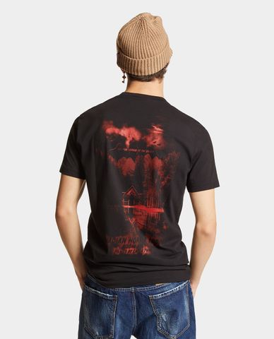  DSQUARED2 - Áo thun nam cổ tròn tay ngắn Pond House 