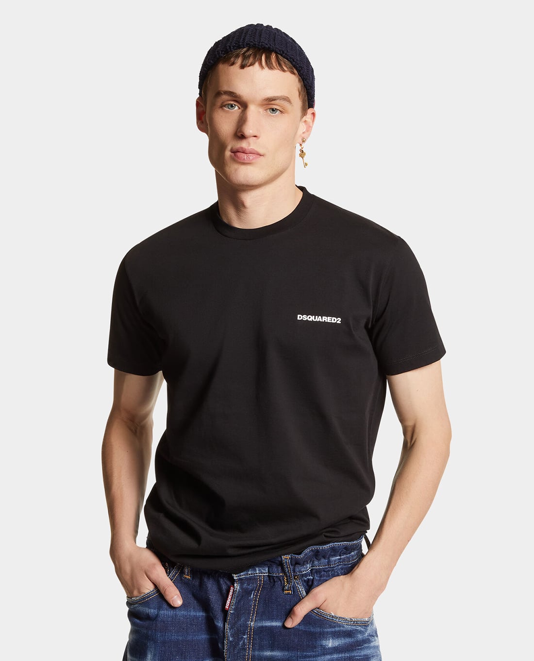 DSQUARED2 - Áo thun nam cổ tròn tay ngắn Ceresio Map