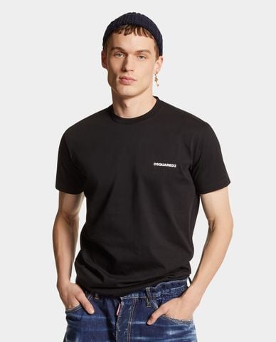  DSQUARED2 - Áo thun nam cổ tròn tay ngắn Ceresio Map 