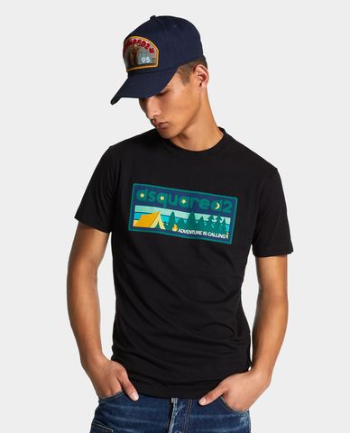  DSQUARED2 - Áo thun nam cổ tròn tay ngắn Adventure 