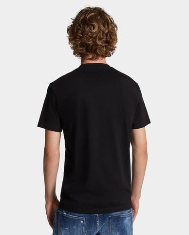  DSQUARED2 - Áo thun nam cổ tròn tay ngắn Logo Patch 