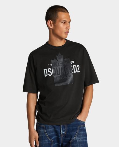  DSQUARED2 - Áo thun nam cổ tròn tay ngắn Crush 