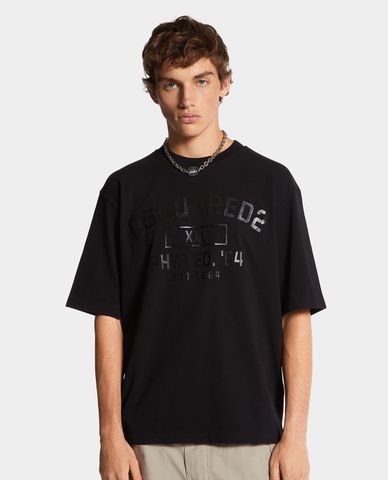  DSQUARED2 - Áo thun nam cổ tròn tay ngắn Phys Ed 