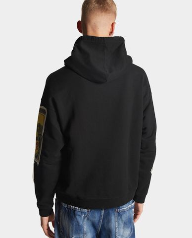  DSQUARED2 - Áo hoodie nam in hình hoạt hình Betty Boop Regular Fit 