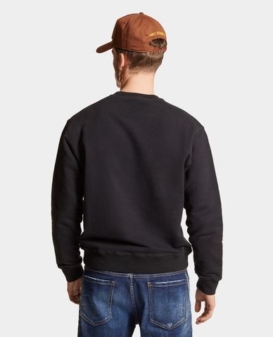  DSQUARED2 - Áo sweatshirt nam cổ tròn tay dài Bear Scratch 