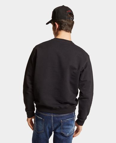  DSQUARED2 - Áo sweatshirt nam cổ tròn tay dài Cool Fit 