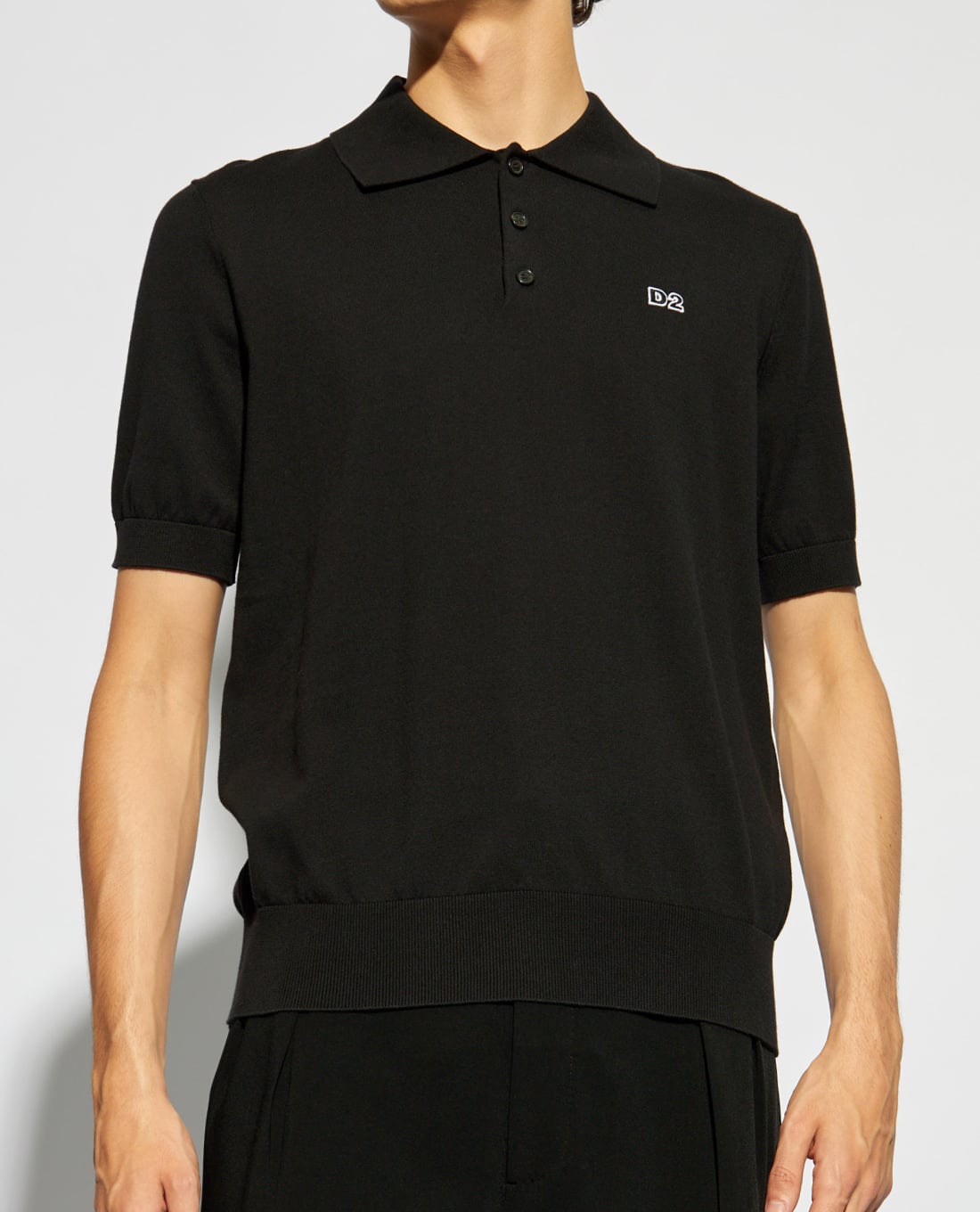 DSQUARED2 - Áo polo nam cổ bẻ tay ngắn hiện đại