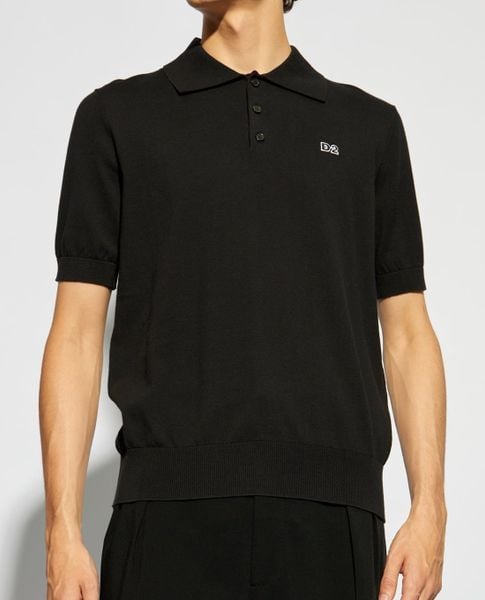 DSQUARED2 - Áo polo nam cổ bẻ tay ngắn hiện đại 