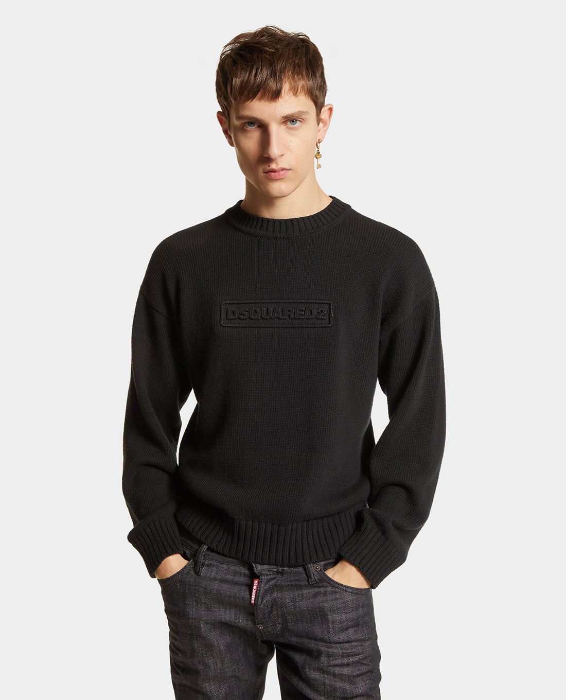 DSQUARED2 - Áo sweatshirt nam cổ tròn tay dài Pullover