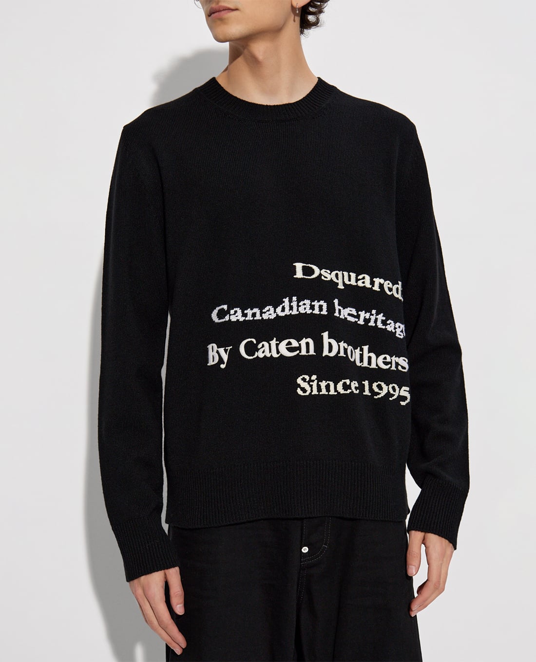 DSQUARED2 - Áo sweatshirt nam cổ tròn tay dài thời trang
