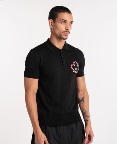  DSQUARED2 - Áo polo nam tay ngắn họa tiết thời trang 