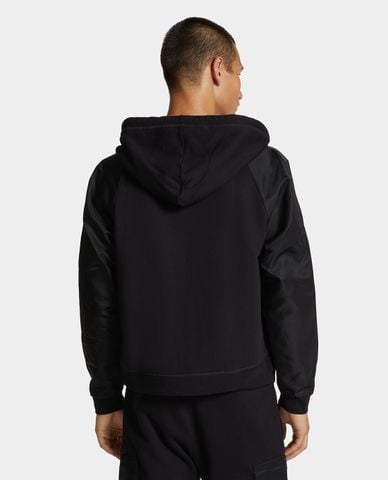  DSQUARED2 - Áo khoác phối mũ nam phối zip 