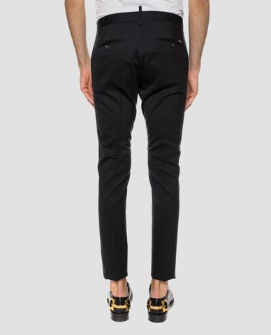  DSQUARED2 - Quần tây nam chi tiết dây khóa dài 