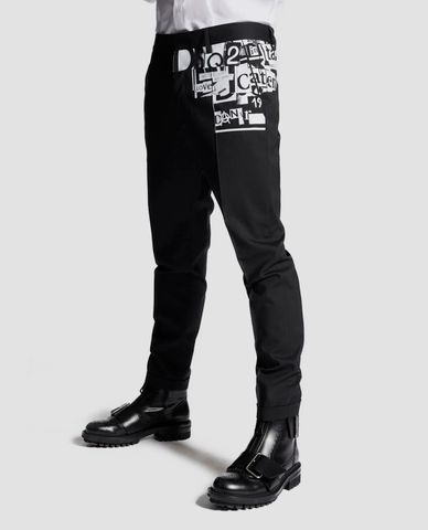  DSQUARED2 - Quần kiểu nam họa tiết dán chữ 