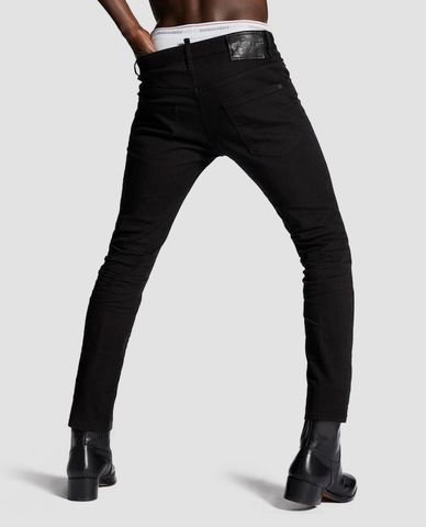  DSQUARED2 - Quần jeans nam đen tuyền Skater 