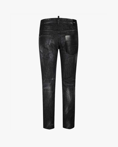  DSQUARED2 - Quần jeans nam phom ôm All Over Crystals 