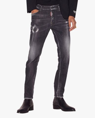  DSQUARED2 - Quần jeans nam phom ôm thời trang Clean Wash Skater 