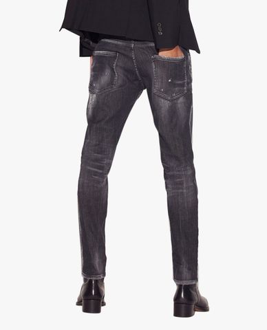  DSQUARED2 - Quần jeans nam phom ôm thời trang Clean Wash Skater 