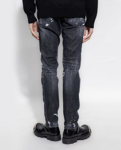  DSQUARED2 - Quần jeans nam phom ôm rách ngẫu nhiên cá tính 