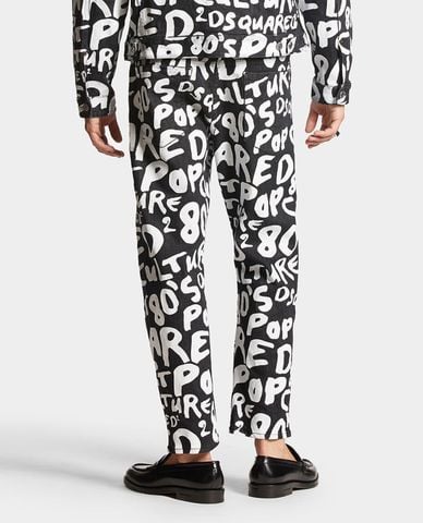  DSQUARED2 - Quần jeans nam phom ôm Black Sprout Factory Wash Bro 