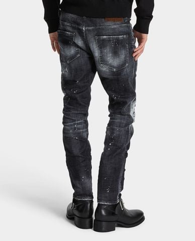  DSQUARED2 - Quần jeans nam phom ôm thời trang 