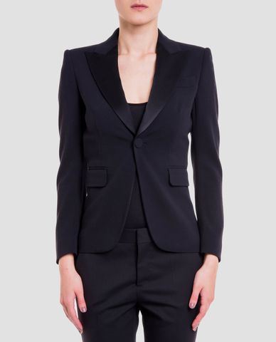  DSQUARED2 - Áo blazer nữ phối túi gập Slim Fit 