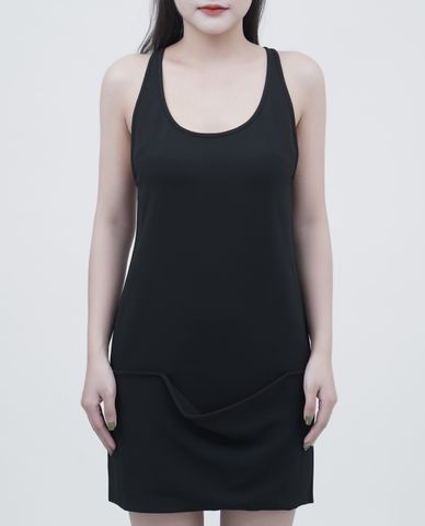  DSQUARED2 - Đầm mini sát nách cổ tròn 